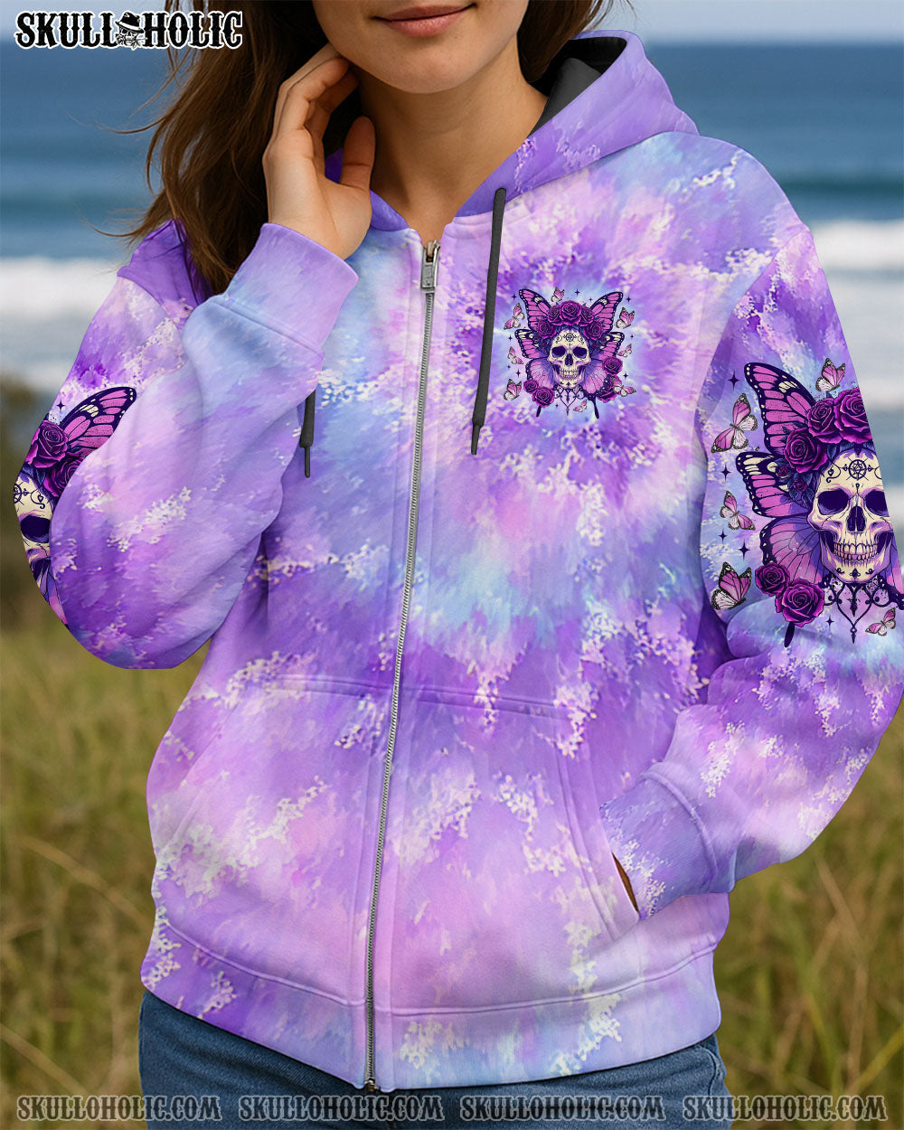 BLISSCORNERS KARMA FAIRY SKULL BUTTERFLY ALL OVER PRINT