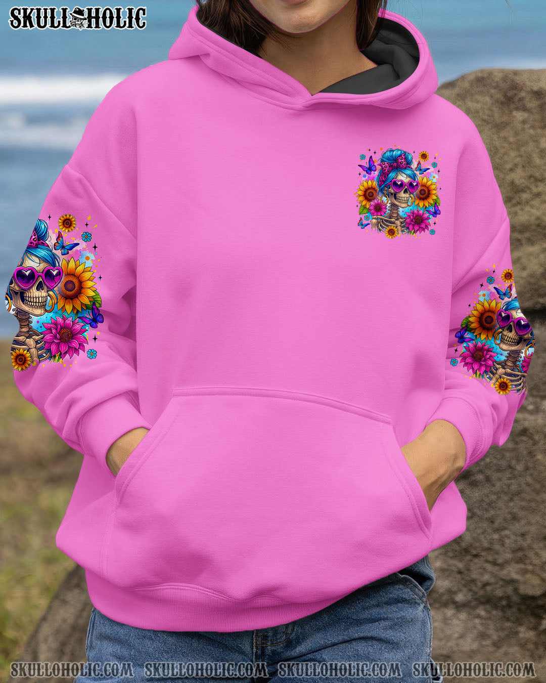 BLISSCORNERS (HOT DEAL) DON'T TRY TO FIGURE ME OUT MESSY BUN ALL OVER PRINT