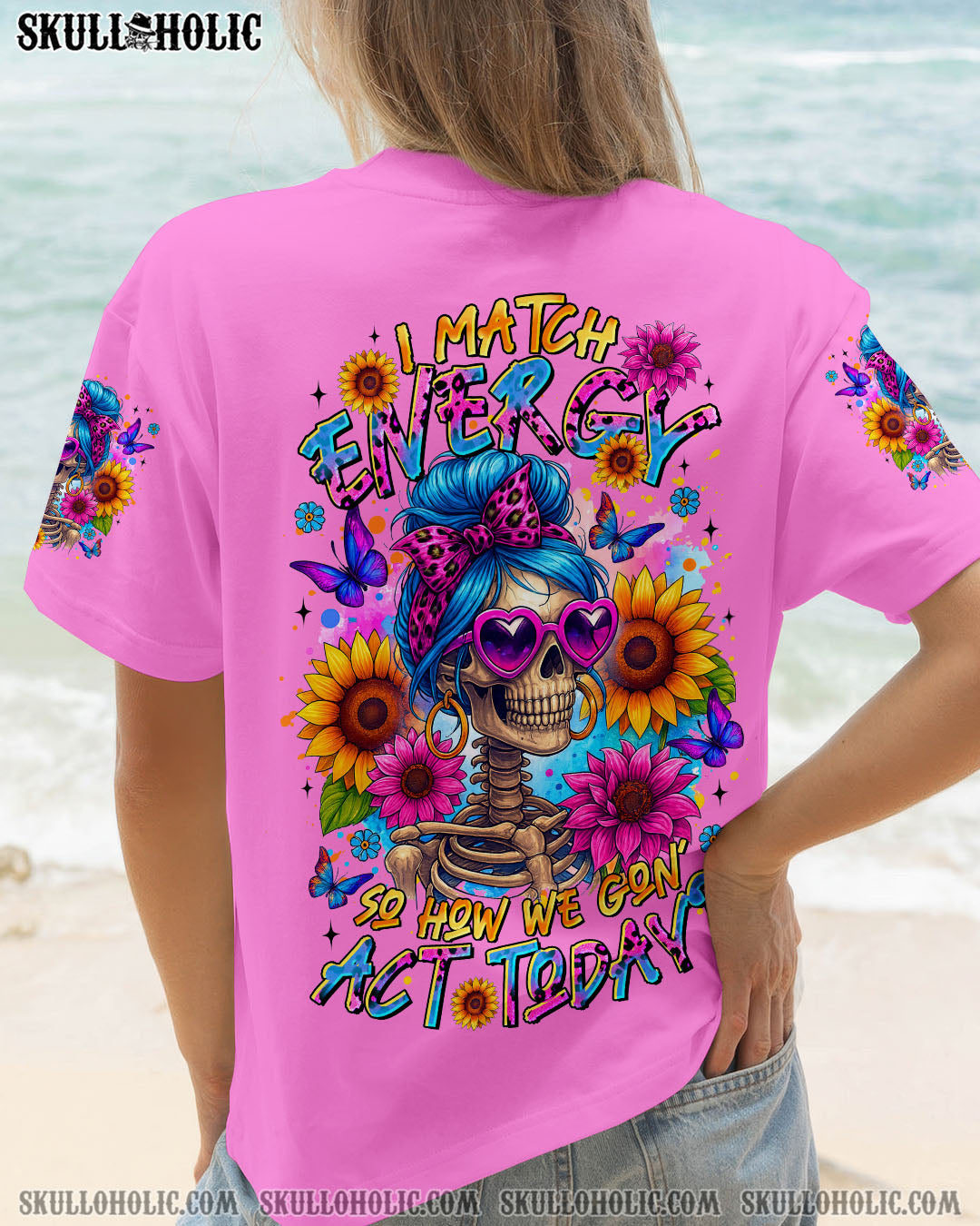 BLISSCORNERS (HOT DEAL) DON'T TRY TO FIGURE ME OUT MESSY BUN ALL OVER PRINT