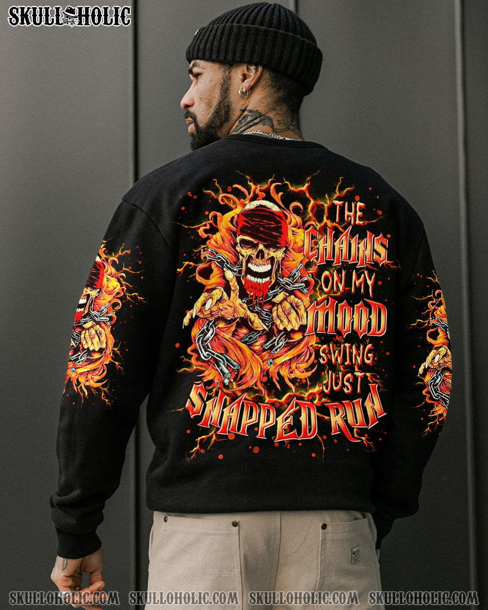 BLISSCORNERS THE CHAINS ON MY MOOD SWING SKULL ALL OVER PRINT
