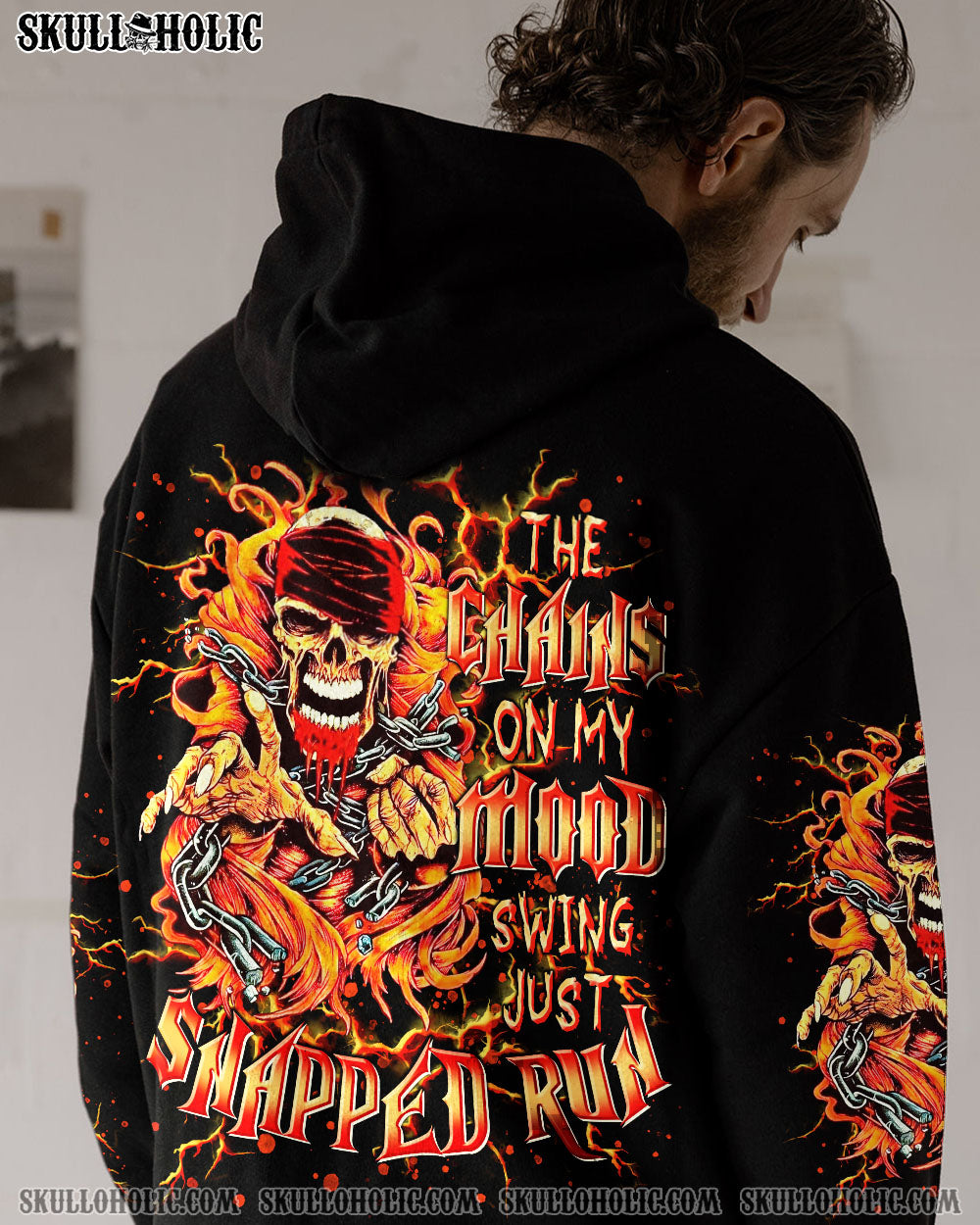 BLISSCORNERS THE CHAINS ON MY MOOD SWING SKULL ALL OVER PRINT