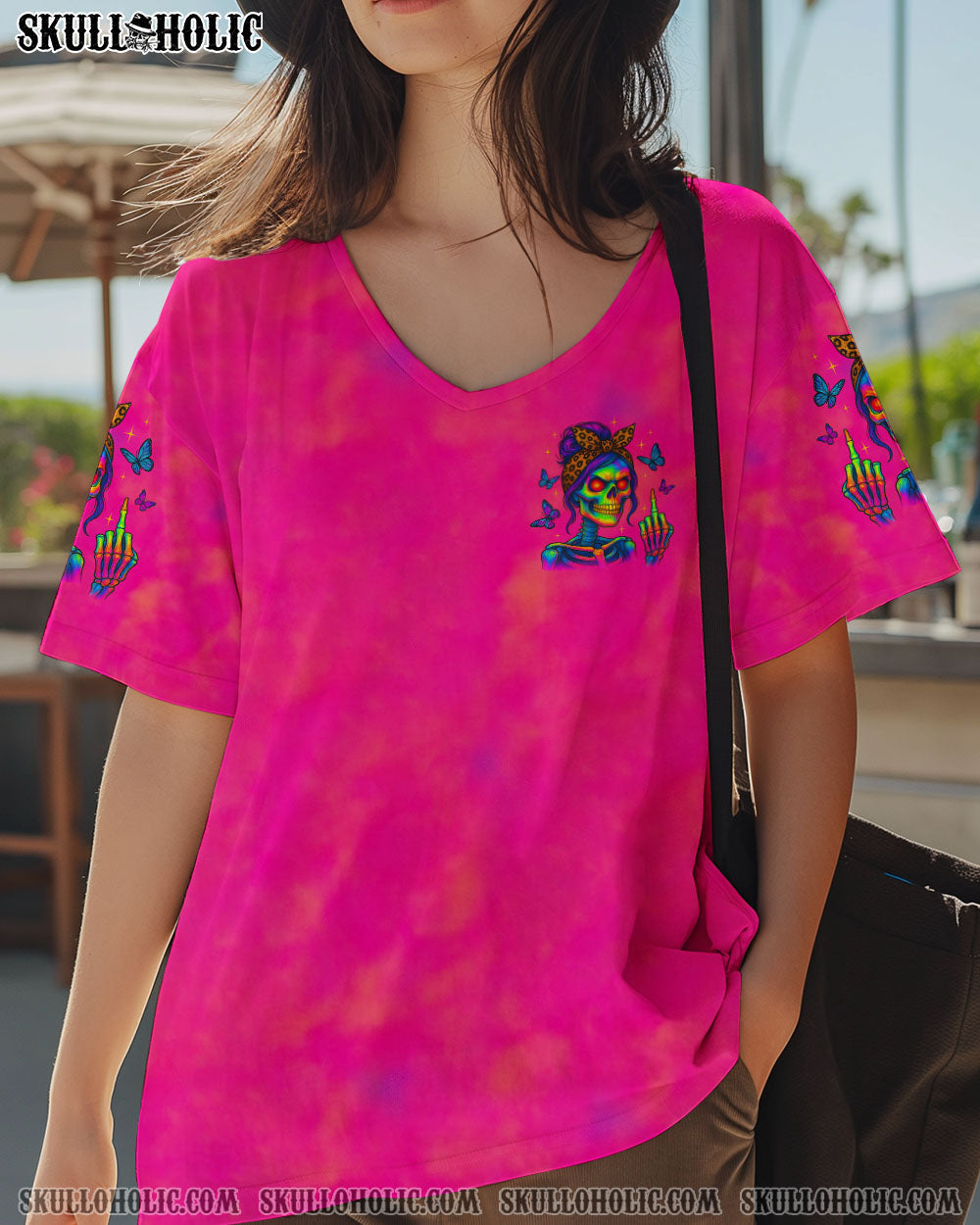 BLISSCORNERS KARMA FAIRY SKULL MESSY BUN ALL OVER PRINT