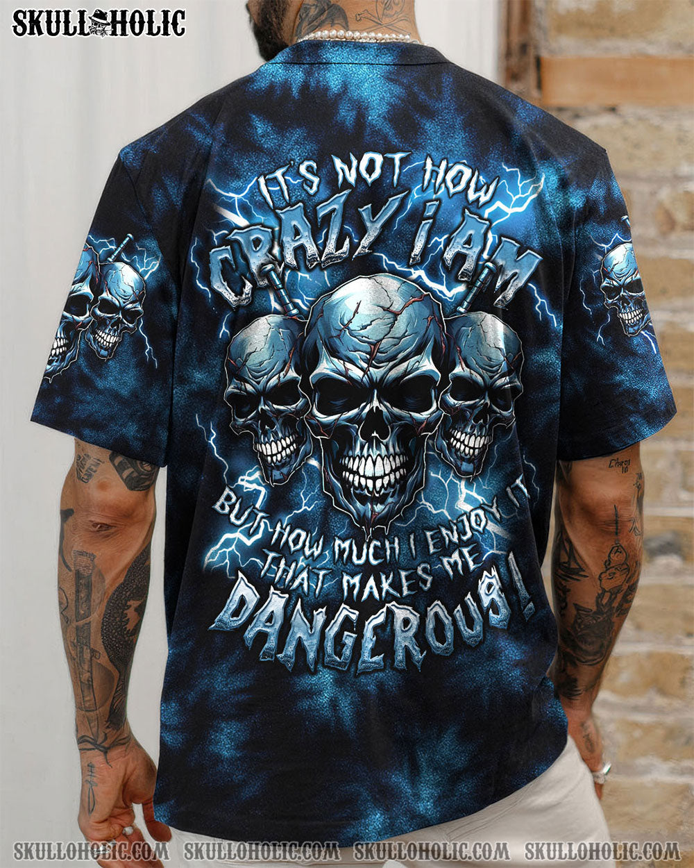 BLISSCORNERS IT'S NOT HOW CRAZY I AM TIE DYE ALL OVER PRINT
