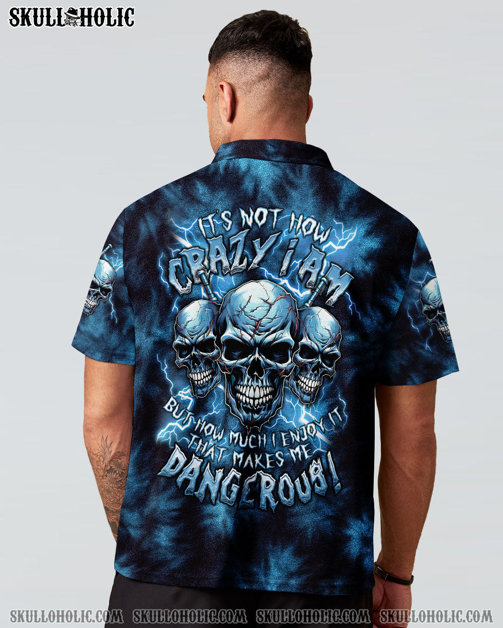 BLISSCORNERS IT'S NOT HOW CRAZY I AM TIE DYE ALL OVER PRINT