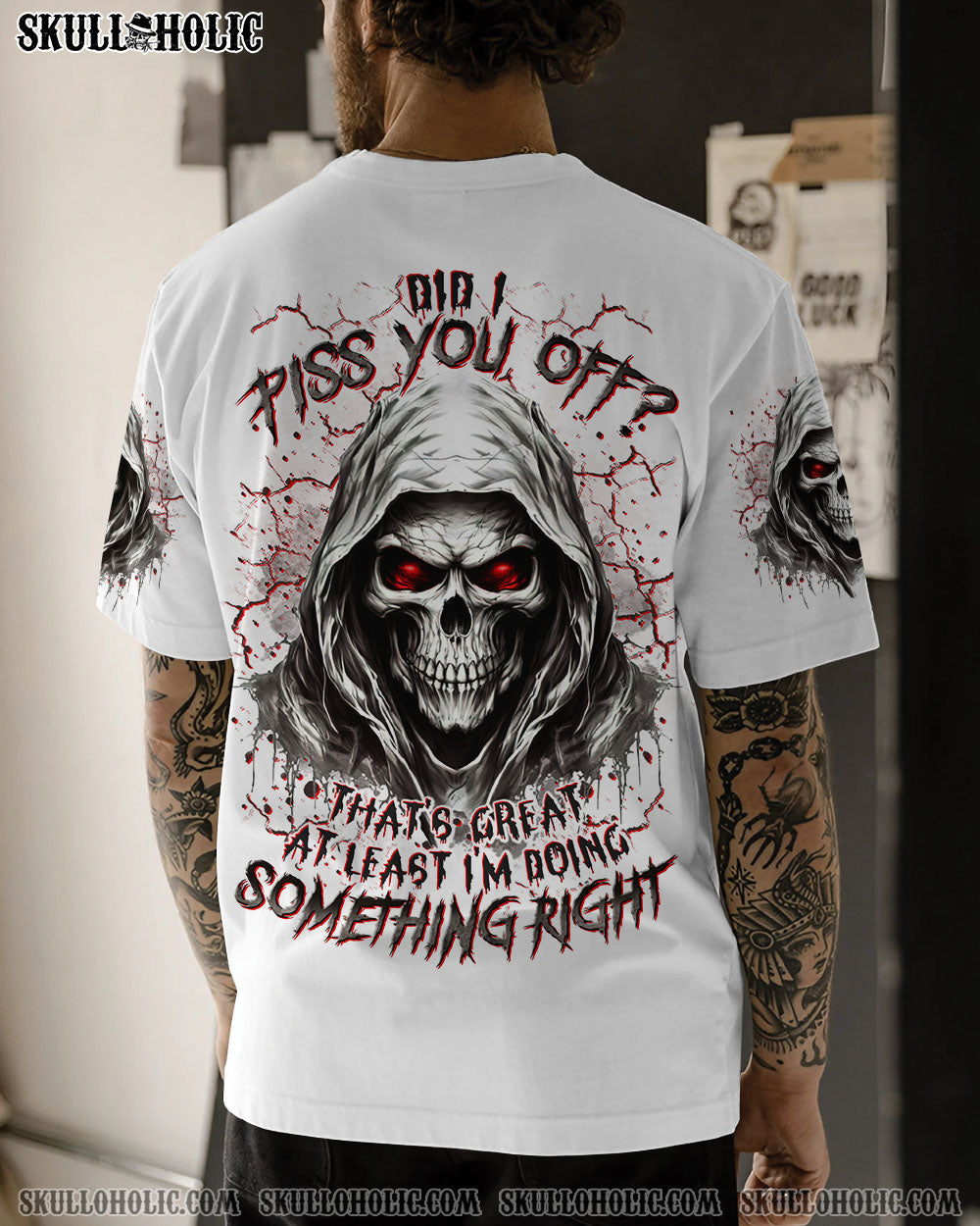 BLISSCORNERS DID I PISS YOU OFF SKULL REAPER ALL OVER PRINT