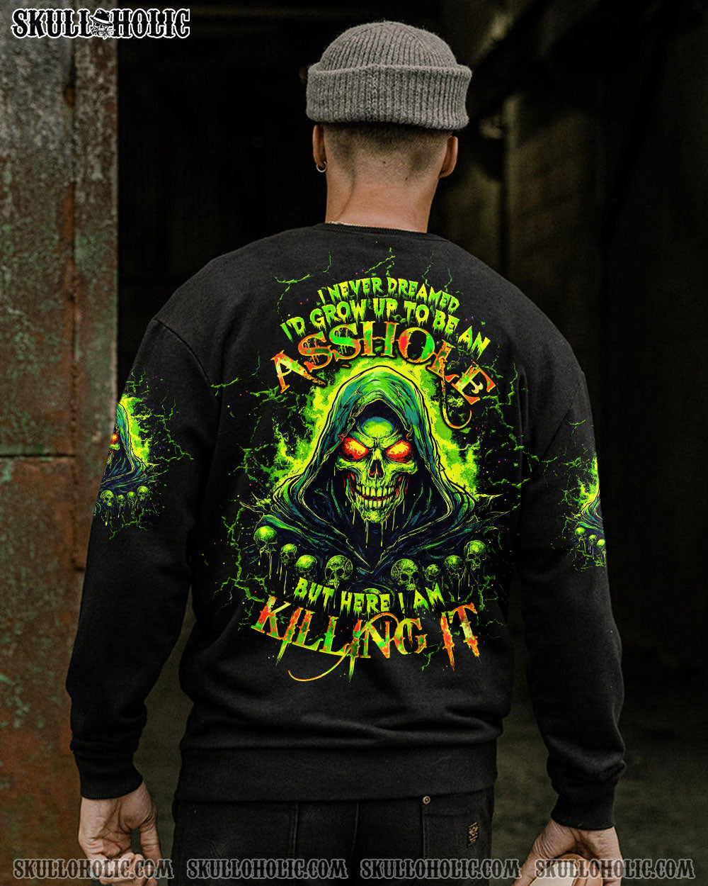 BLISSCORNERS I NEVER DREAMED REAPER SKULL ALL OVER PRINT