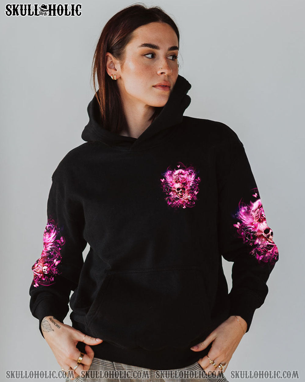 BLISSCORNERS THE GOOD GIRL IN ME MESSY BUN ALL OVER PRINT