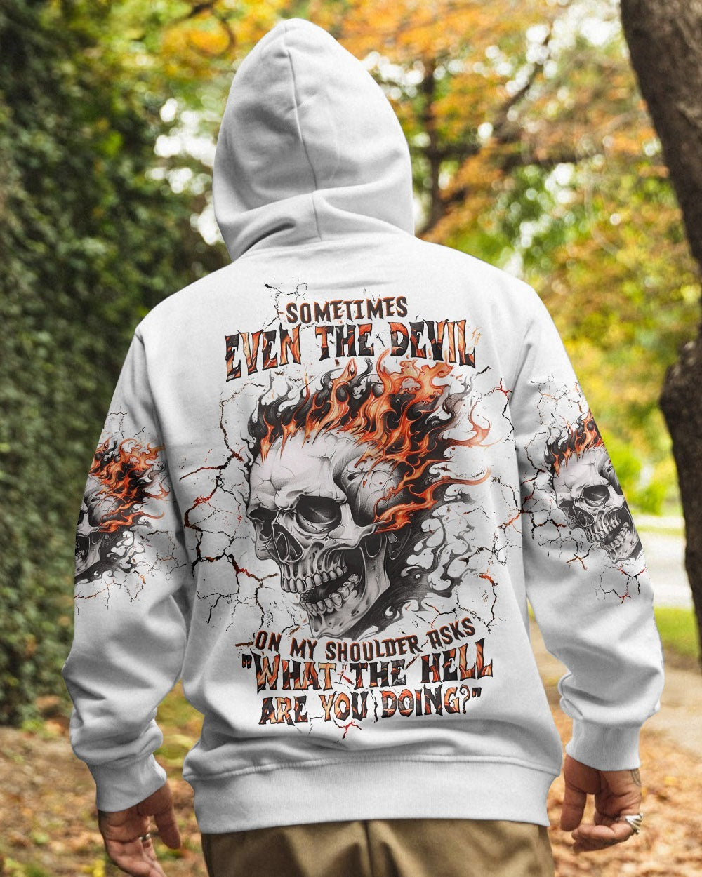 BLISSCORNERS SOMETIMES EVEN THE DEVIL ALL OVER PRINT