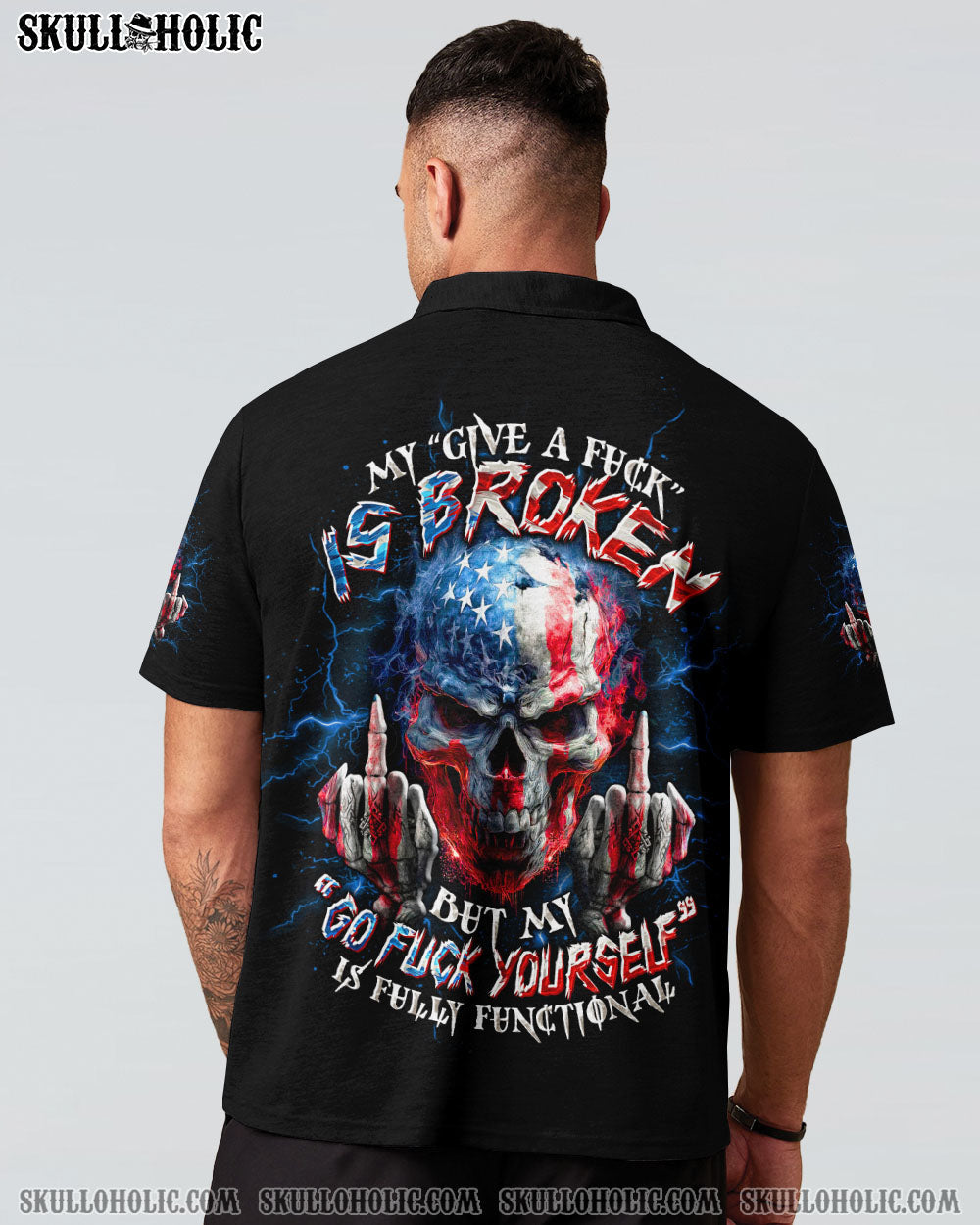 BLISSCORNERS MY GIVE A F IS BROKEN SKULL ALL OVER PRINT