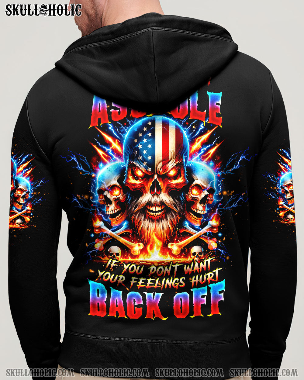 BLISSCORNERS WARNING I'M AN A OLD SKULL ALL OVER PRINT