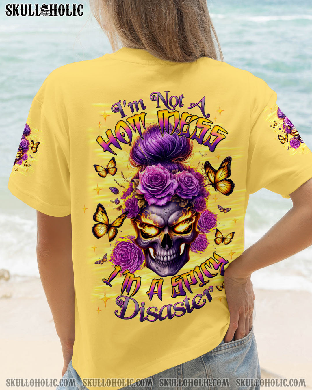 BLISSCORNERS MY ALONE TIME IS FOR EVERYONE'S SAFETY MESSY BUN ALL OVER PRINT