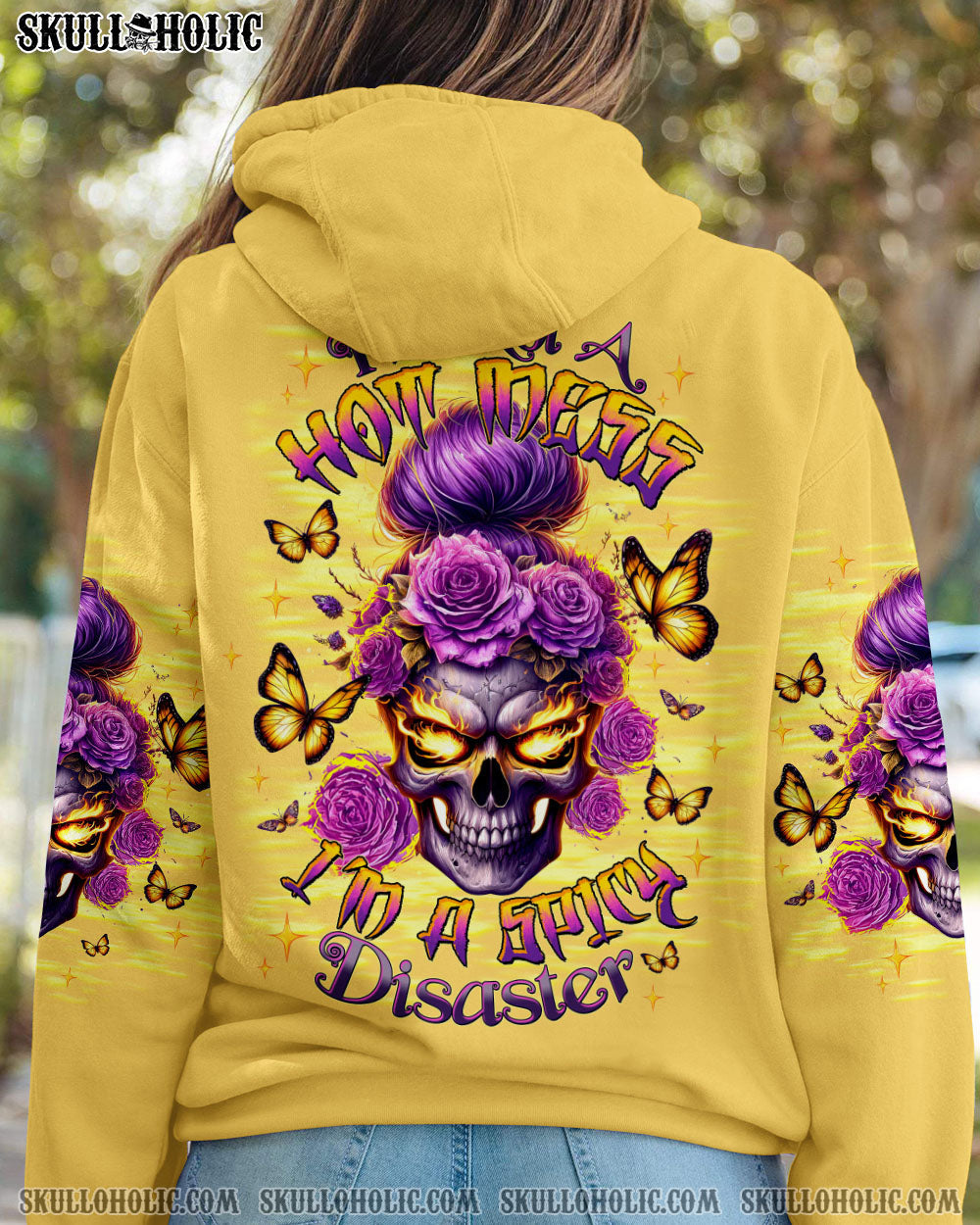 BLISSCORNERS MY ALONE TIME IS FOR EVERYONE'S SAFETY MESSY BUN ALL OVER PRINT