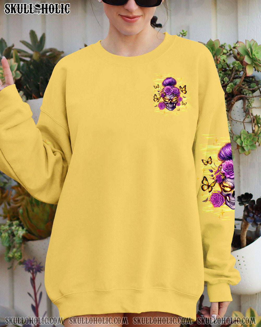 BLISSCORNERS MY ALONE TIME IS FOR EVERYONE'S SAFETY MESSY BUN ALL OVER PRINT