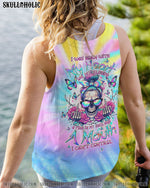 BLISSCORNERS A MOUTH I CAN'T CONTROL MESSY BUN SKULL ALL OVER PRINT