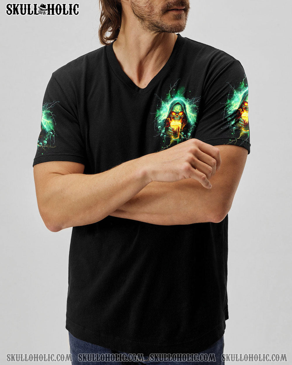 BLISSCORNERS BRING BEER SKULL ALL OVER PRINT