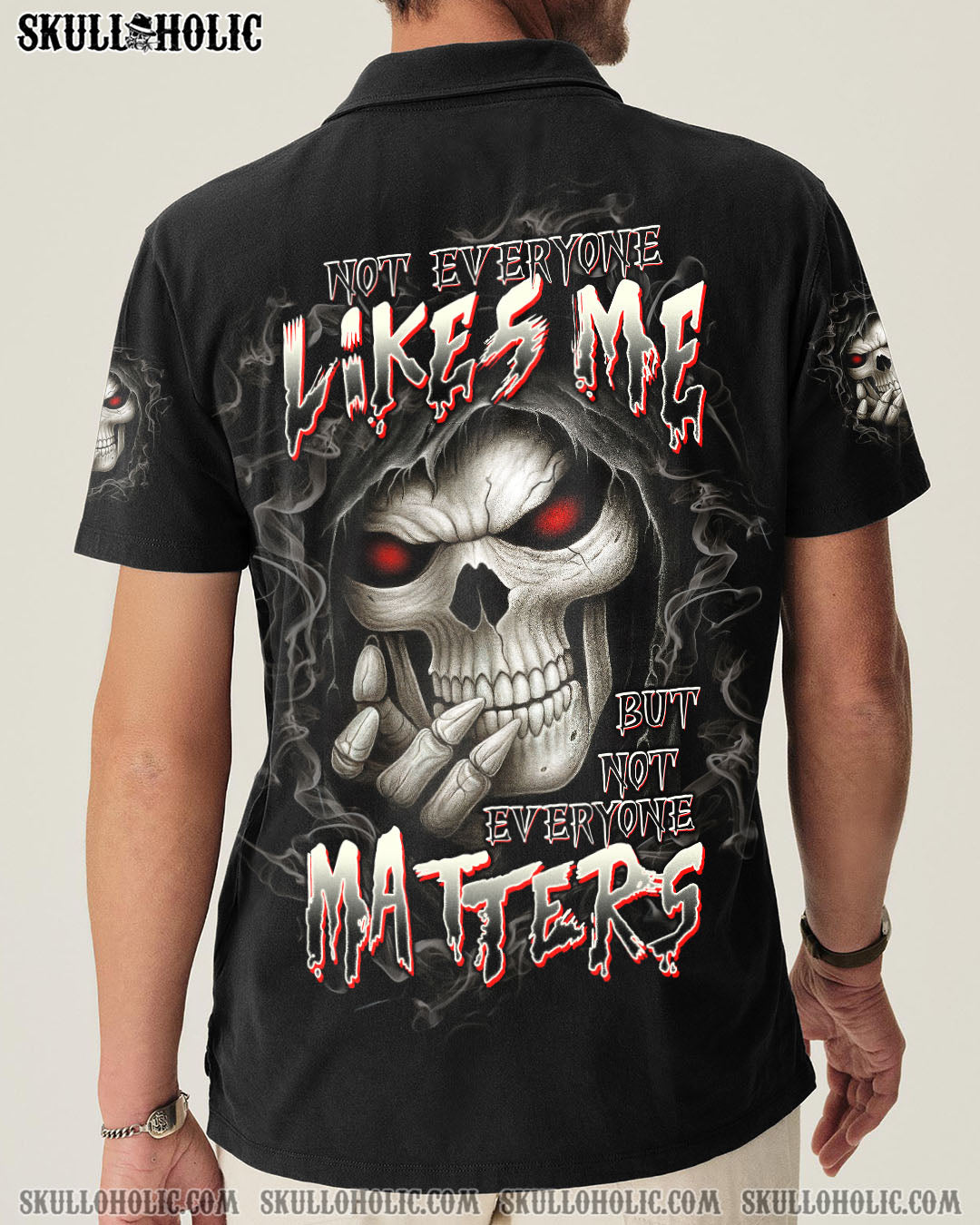 BLISSCORNERS NOT EVERYONE LIKES ME SKULL REAPER ALL OVER PRINT - TLTW0808252