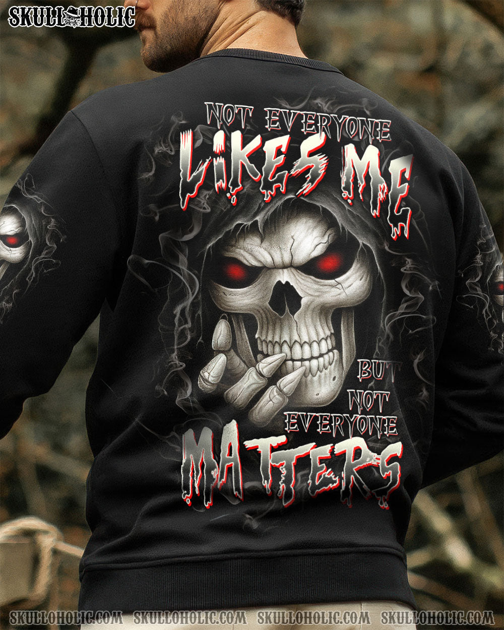 BLISSCORNERS NOT EVERYONE LIKES ME SKULL REAPER ALL OVER PRINT - TLTW0808252