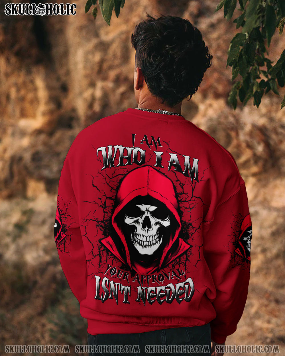 BLISSCORNERS I AM WHO I AM SKULL REAPER ALL OVER PRINT