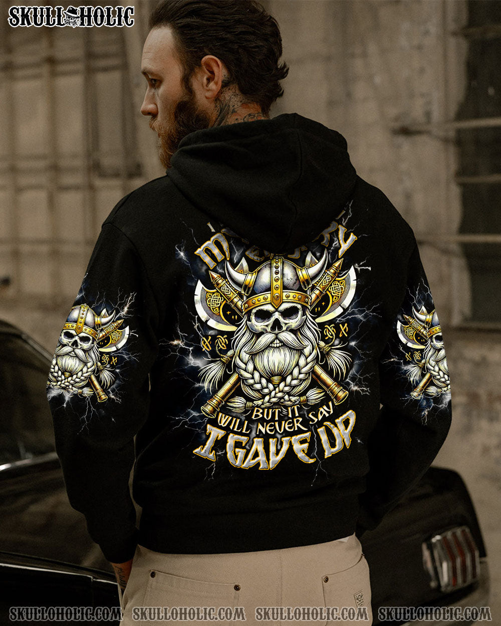 BLISSCORNERS I DON'T KNOW HOW MY STORY ENDS VIKING SKULL ALL OVER PRINT