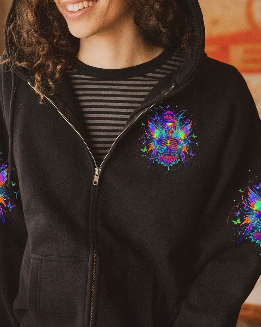 BLISSCORNERS I DO WHAT I WANT MESSY BUN SKULL ALL OVER PRINT