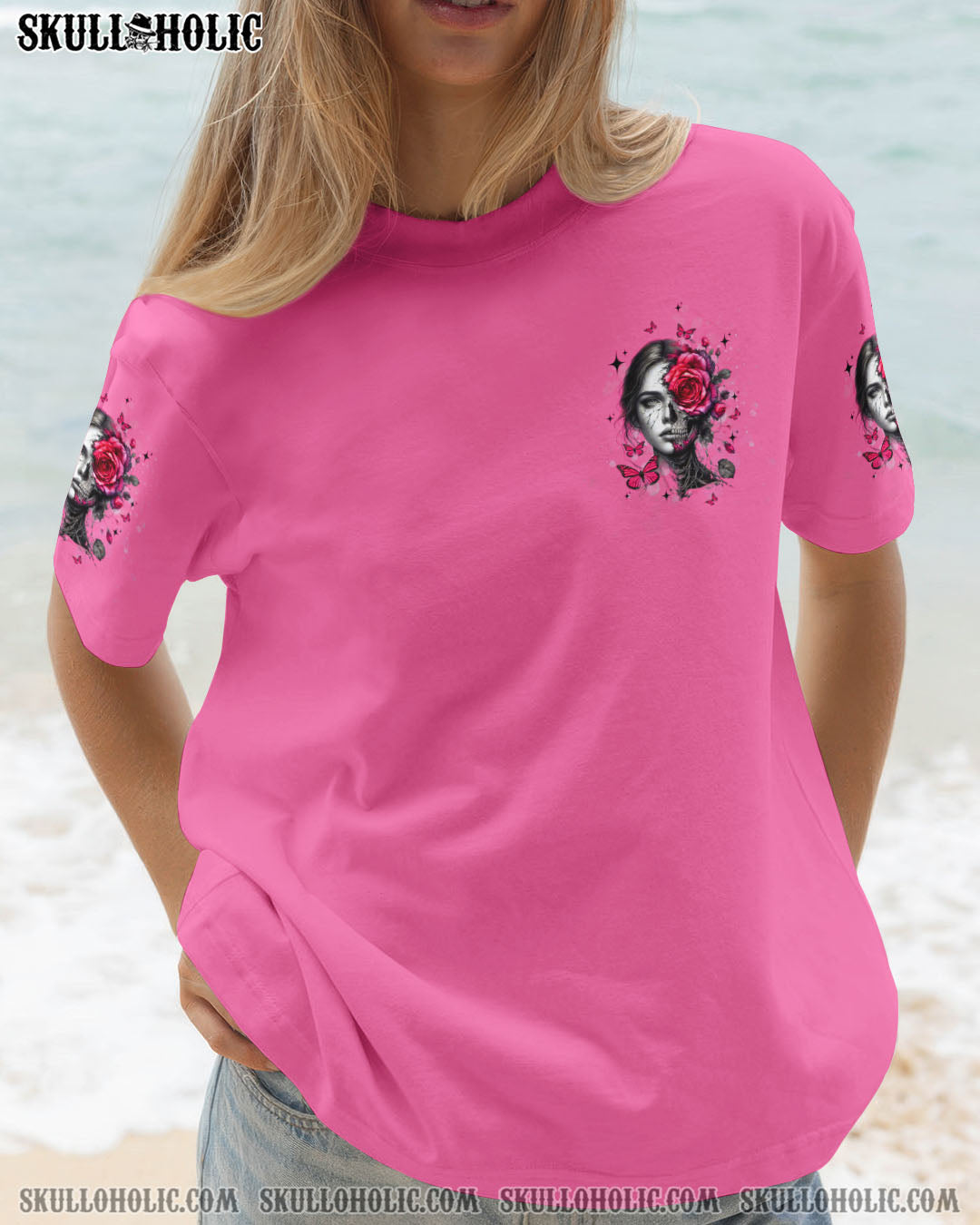 BLISSCORNERS IF YOU THINK THE THINGS I SAY OUT LOUD MESSY BUN SKULL TIE DYE ALL OVER PRINT