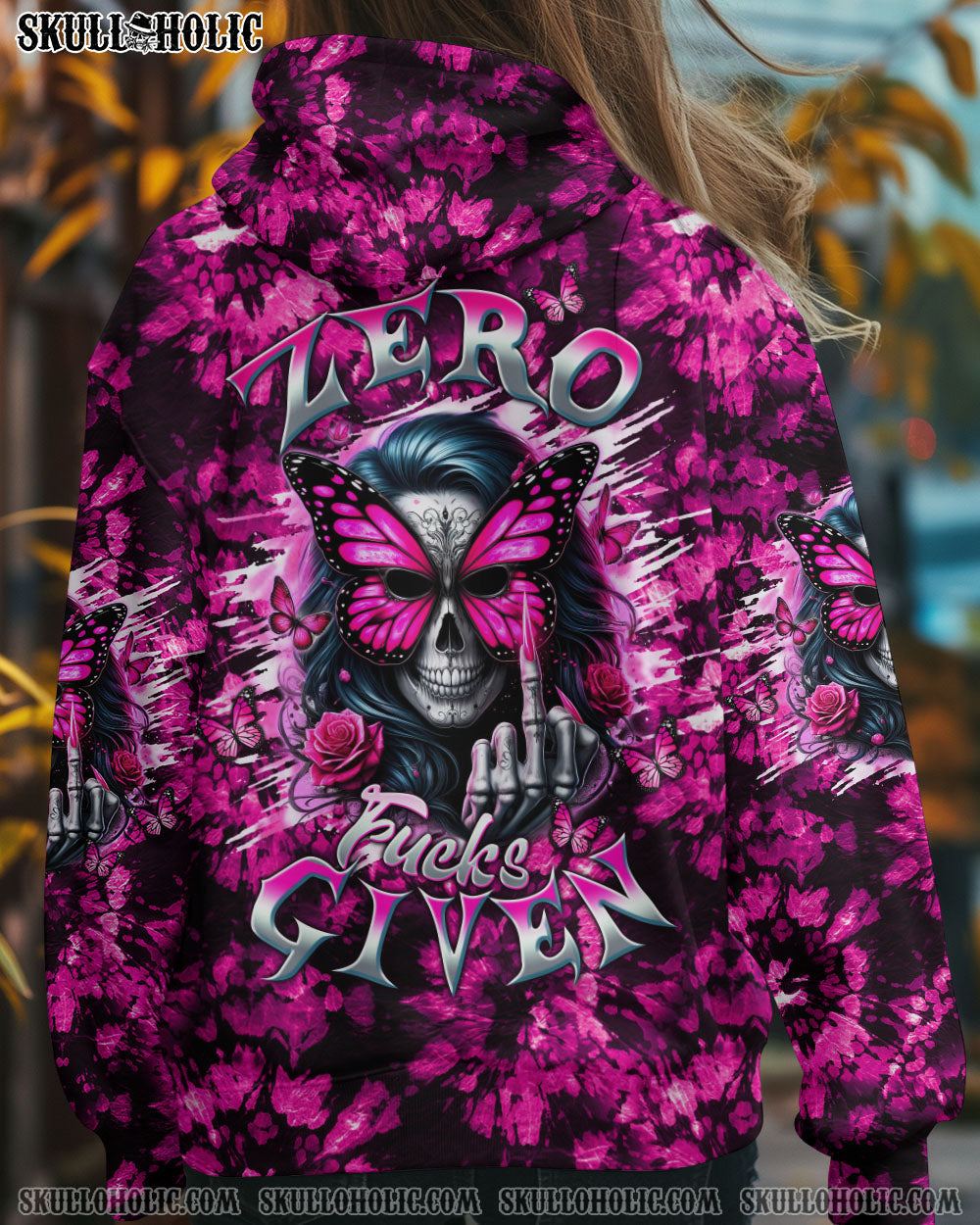 BLISSCORNERS ZERO F GIVEN SKULL LADY TIE DYE ALL OVER PRINT