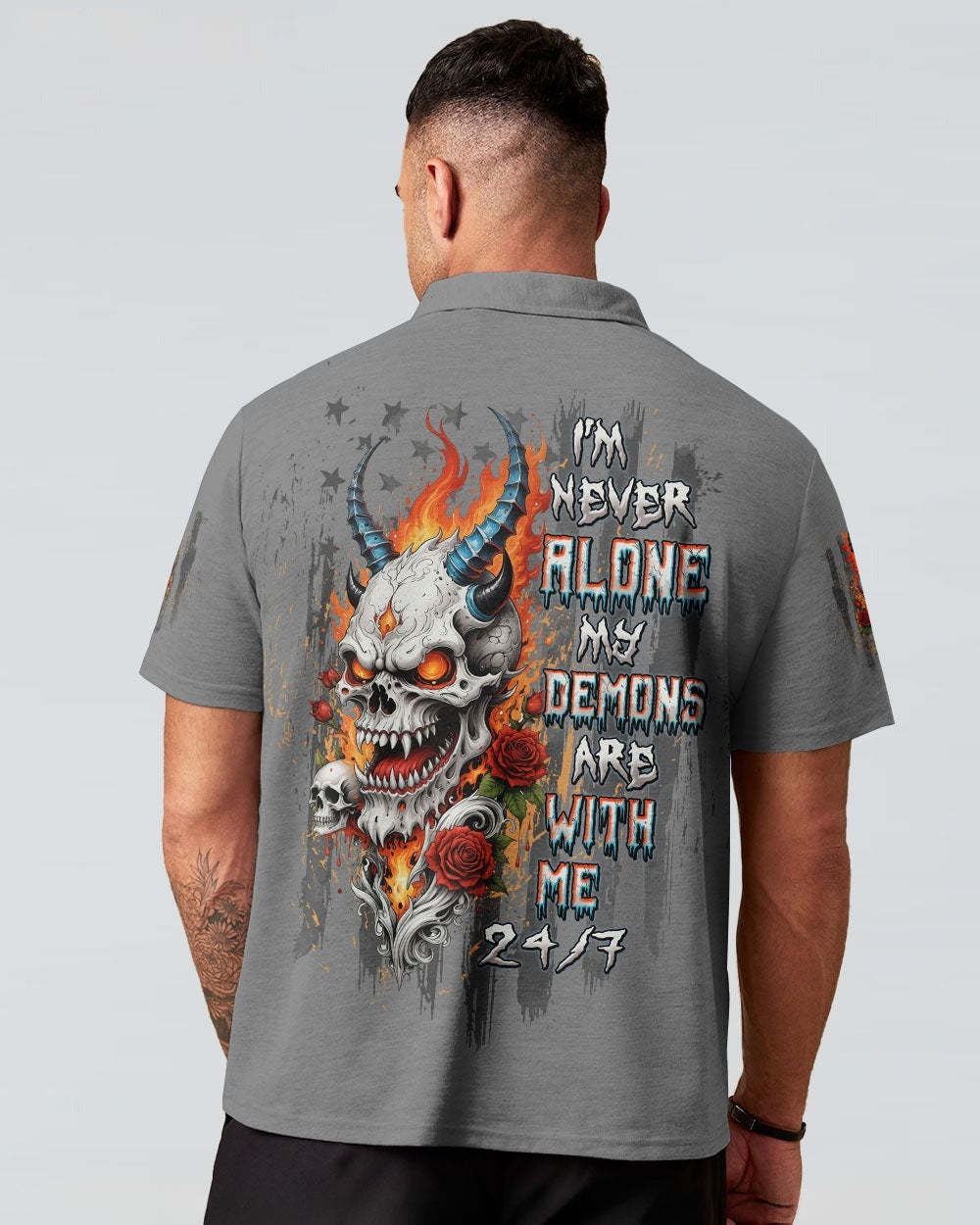 BLISSCORNERS I'M NEVER ALONE SKULL ALL OVER PRINT