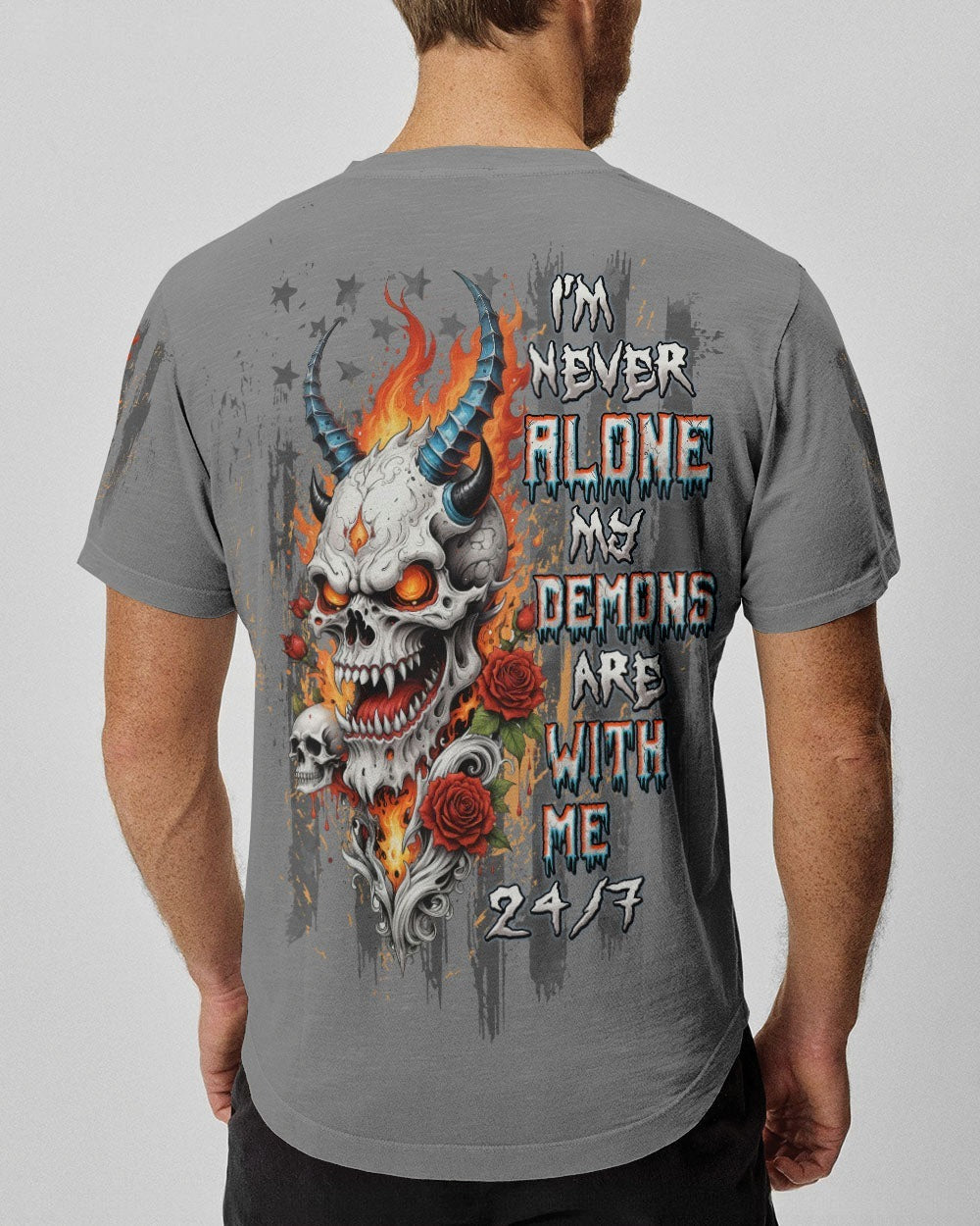 BLISSCORNERS I'M NEVER ALONE SKULL ALL OVER PRINT