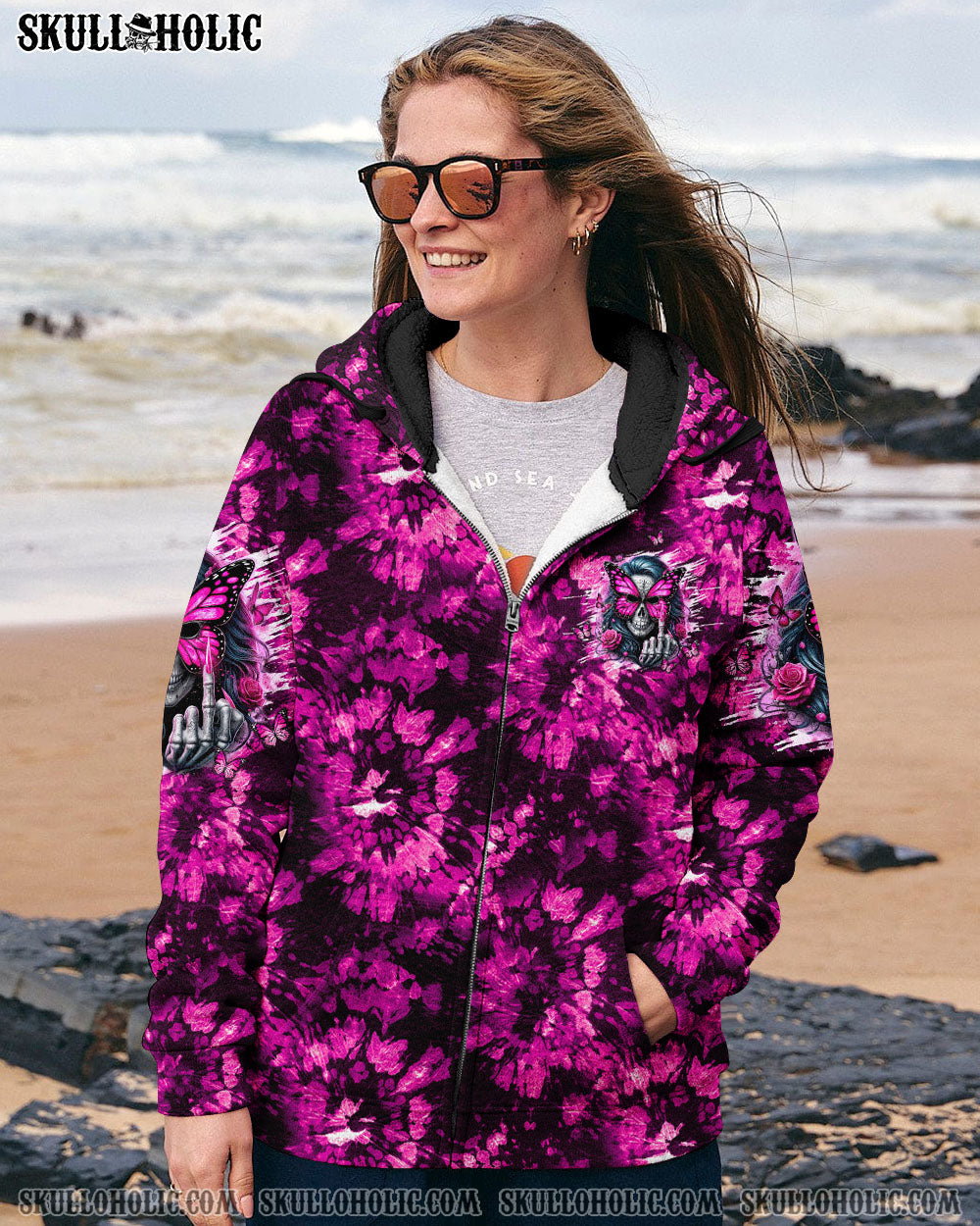 BLISSCORNERS BUT DID YOU DIE MOM LIFE SKULL LADY TIE DYE ALL OVER PRINT