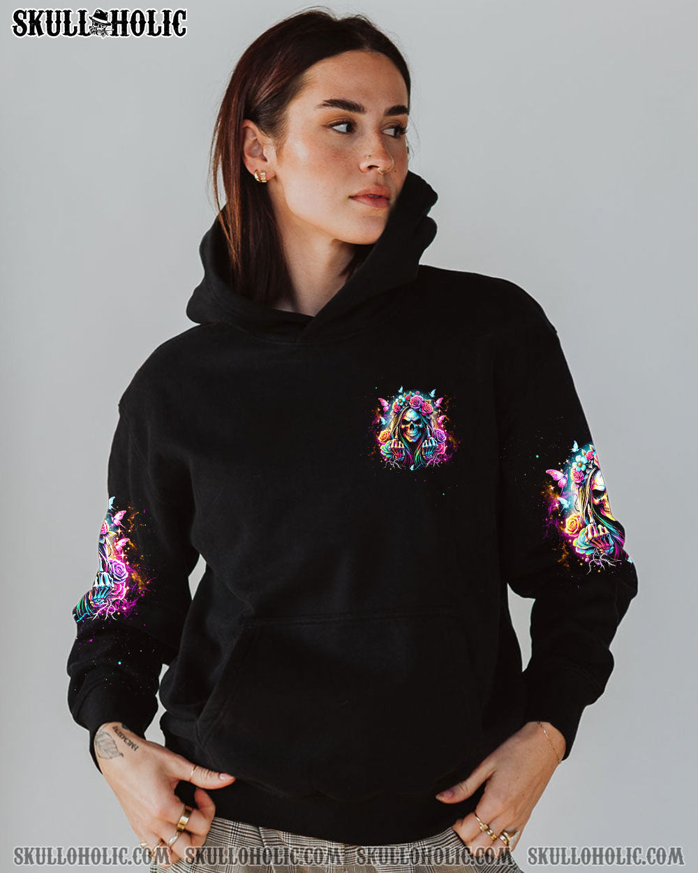 BLISSCORNERS YOU COULDN'T HANDLE ME MESSY BUN ALL OVER PRINT