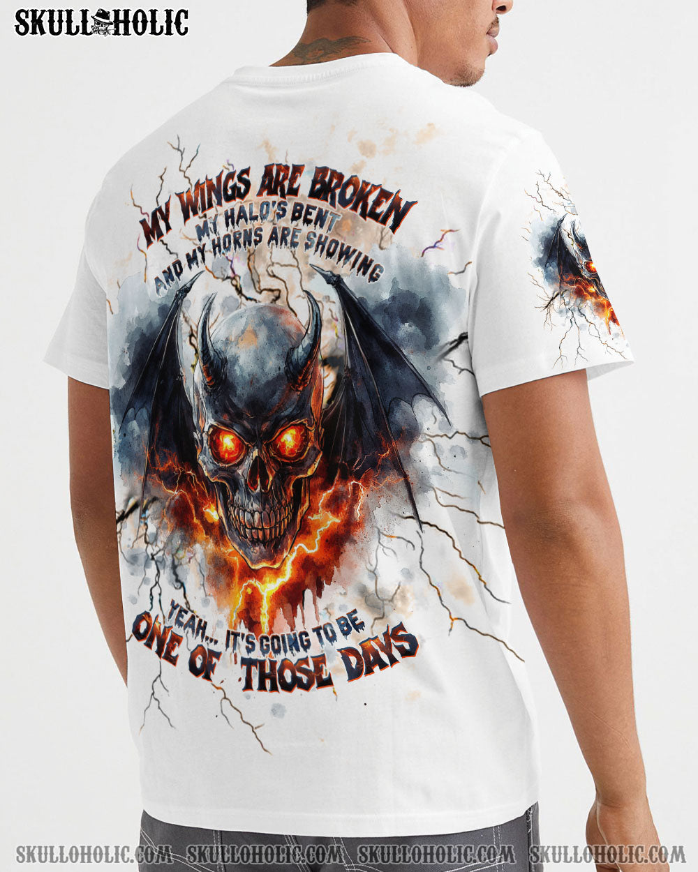 BLISSCORNERS IT'S GOING TO BE ONE OF THOSE DAYS SKULL ALL OVER PRINT