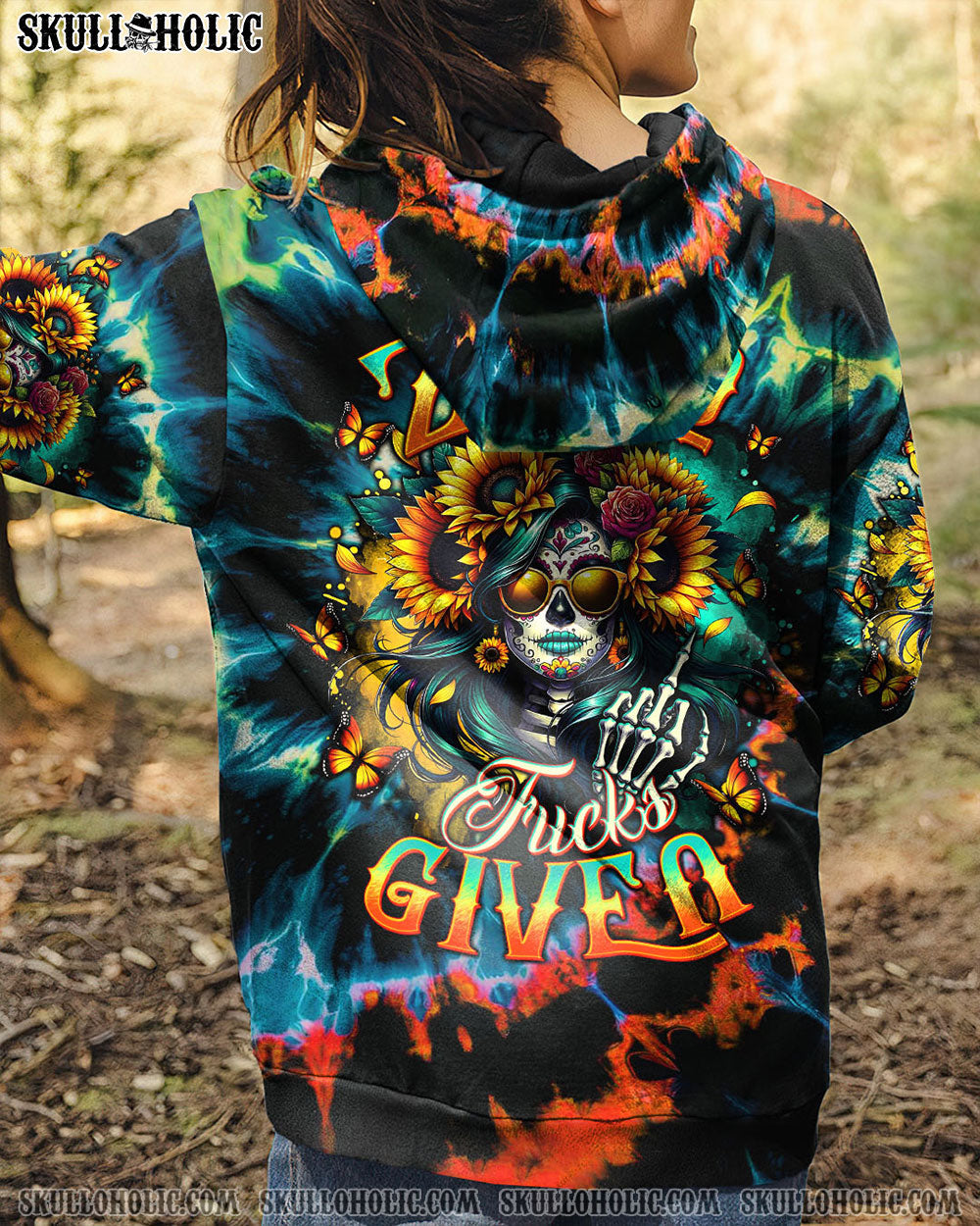BLISSCORNERS ZERO F GIVEN SUGAR SKULL TIE DYE ALL OVER PRINT