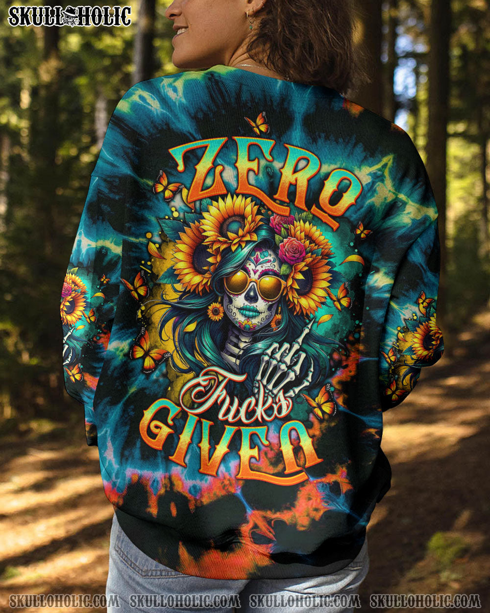 BLISSCORNERS ZERO F GIVEN SUGAR SKULL TIE DYE ALL OVER PRINT