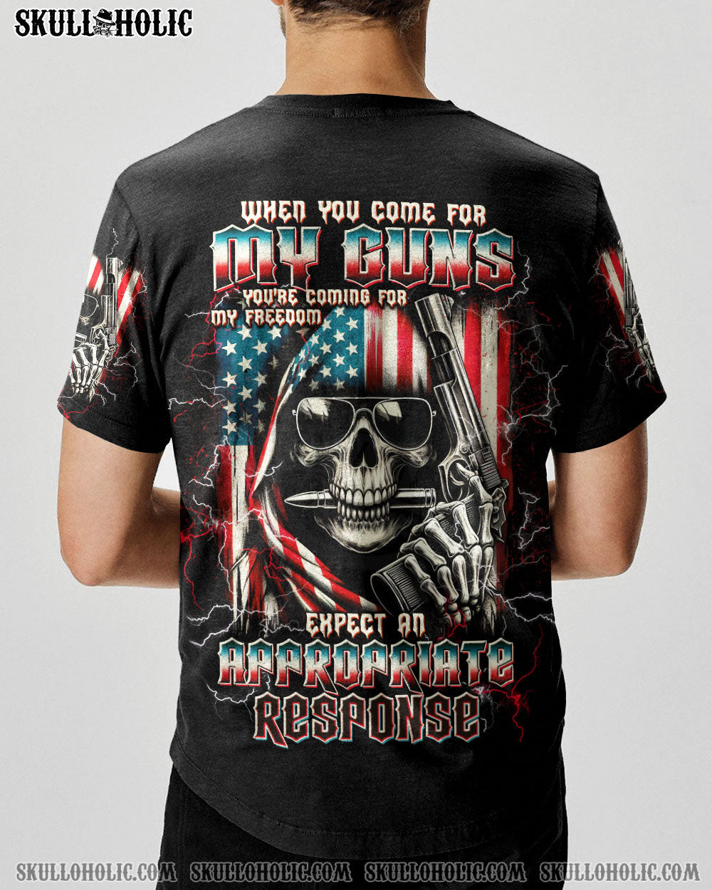 BLISSCORNERS WHEN YOU COME FOR MY G REAPER SKULL ALL OVER PRINT - TLTW1505251