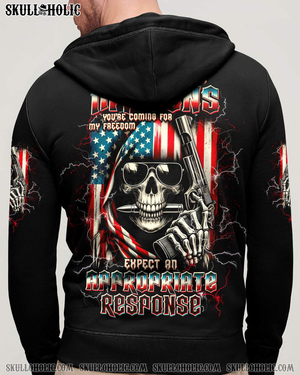 BLISSCORNERS WHEN YOU COME FOR MY G REAPER SKULL ALL OVER PRINT - TLTW1505251