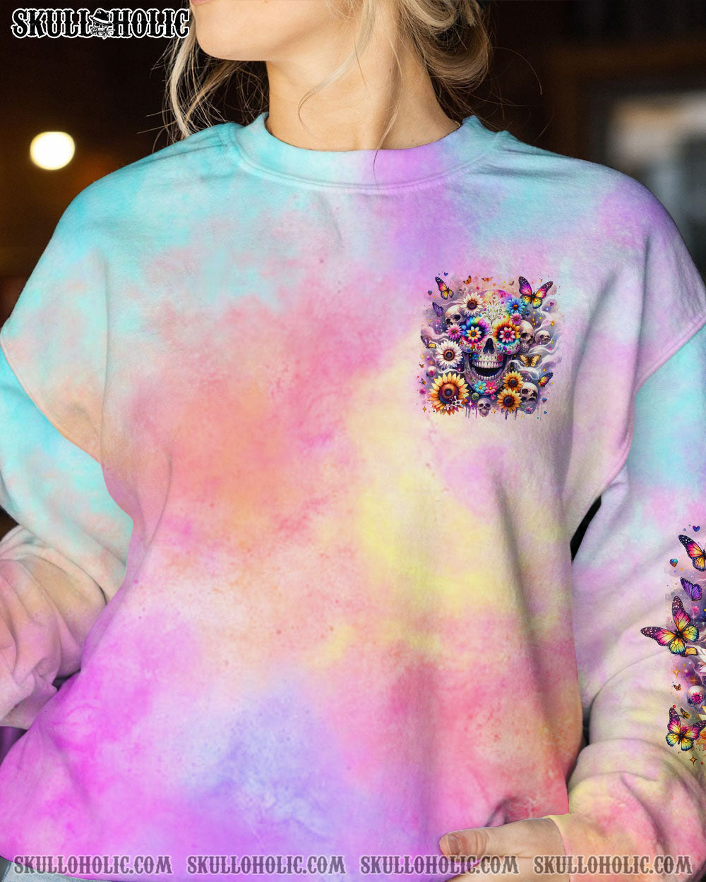 BLISSCORNERS SHE IS SUNSHINE SKULL ALL OVER PRINT