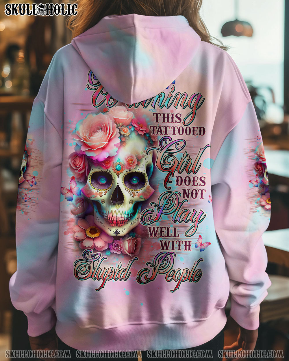 BLISSCORNERS WARNING THIS TATTOOED GIRL ALL OVER PRINT