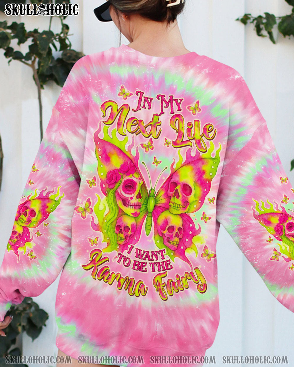 BLISSCORNERS KARMA FAIRY SKULL BUTTERFLY ALL OVER PRINT