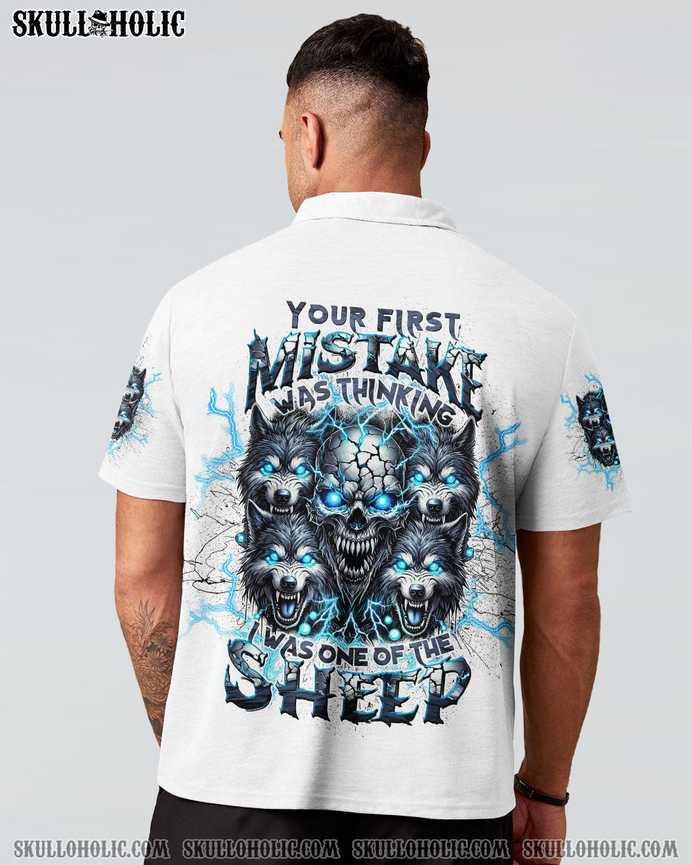 BLISSCORNERS YOUR FIRST MISTAKE WOLF SKULL ALL OVER PRINT
