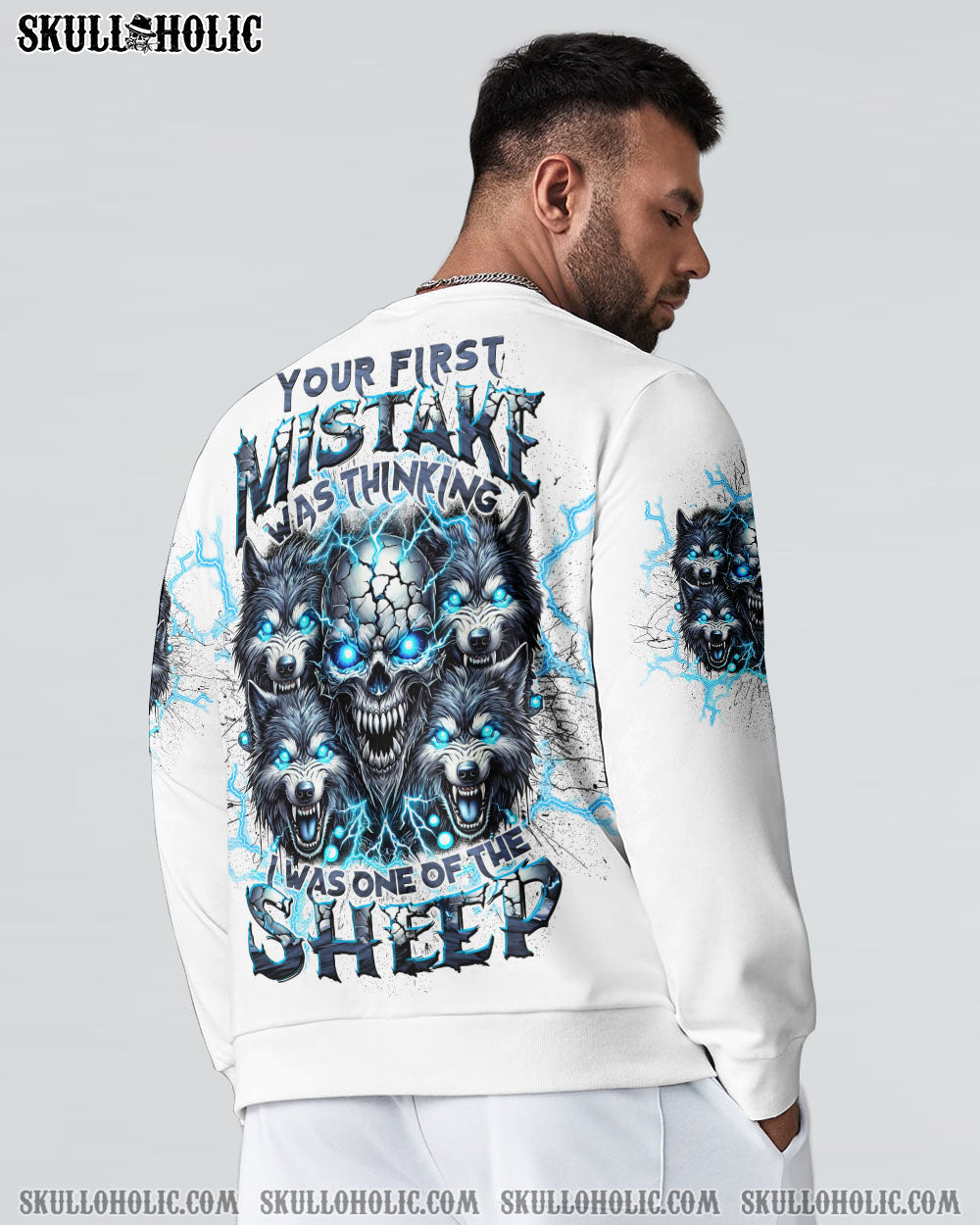 BLISSCORNERS YOUR FIRST MISTAKE WOLF SKULL ALL OVER PRINT