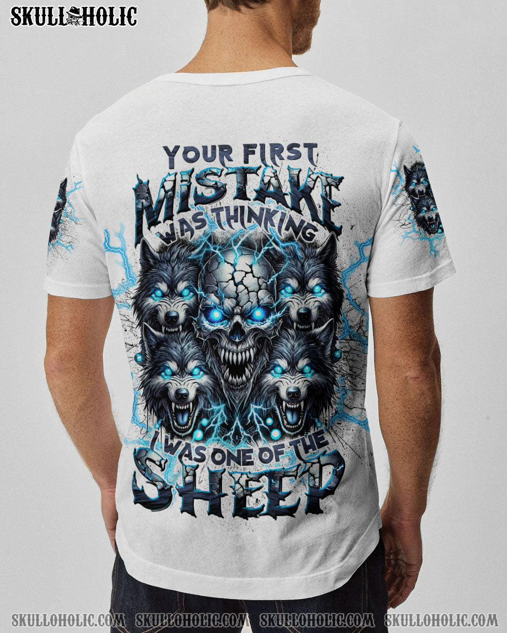 BLISSCORNERS YOUR FIRST MISTAKE WOLF SKULL ALL OVER PRINT