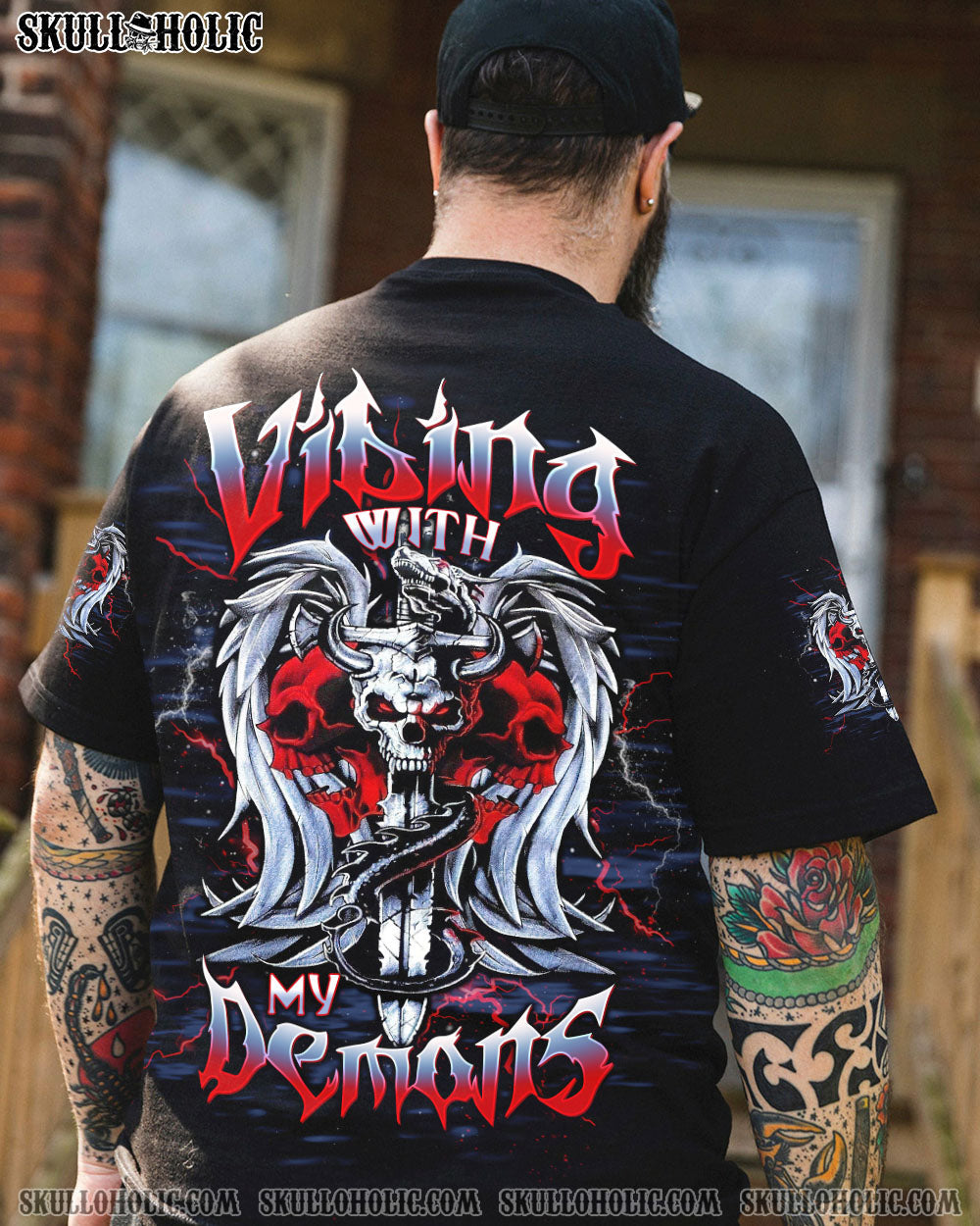 BLISSCORNERS VIBING WITH MY DEMONS ALL OVER PRINT