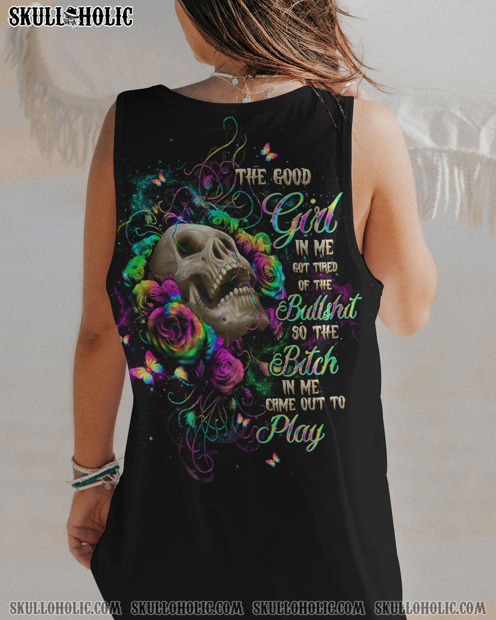 BLISSCORNERS THE GOOD GIRL IN ME ALL OVER PRINT