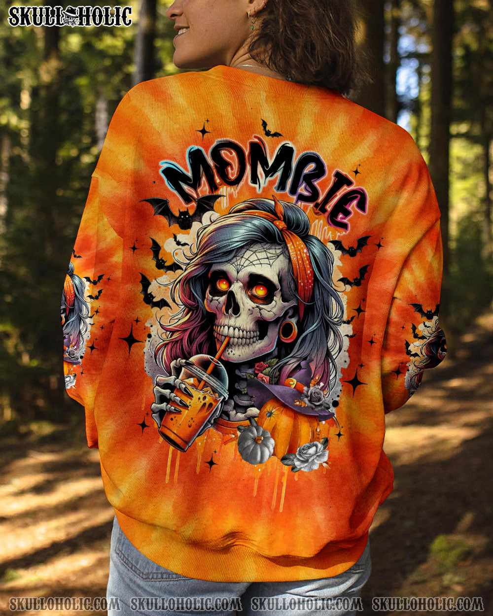 BLISSCORNERS MOMBIE SKULL LADY HALLOWEEN ALL OVER PRINT