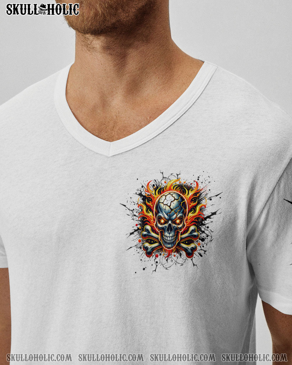 BLISSCORNERS OH THAT'S YOUR MOUTH SKULL BONES ALL OVER PRINT