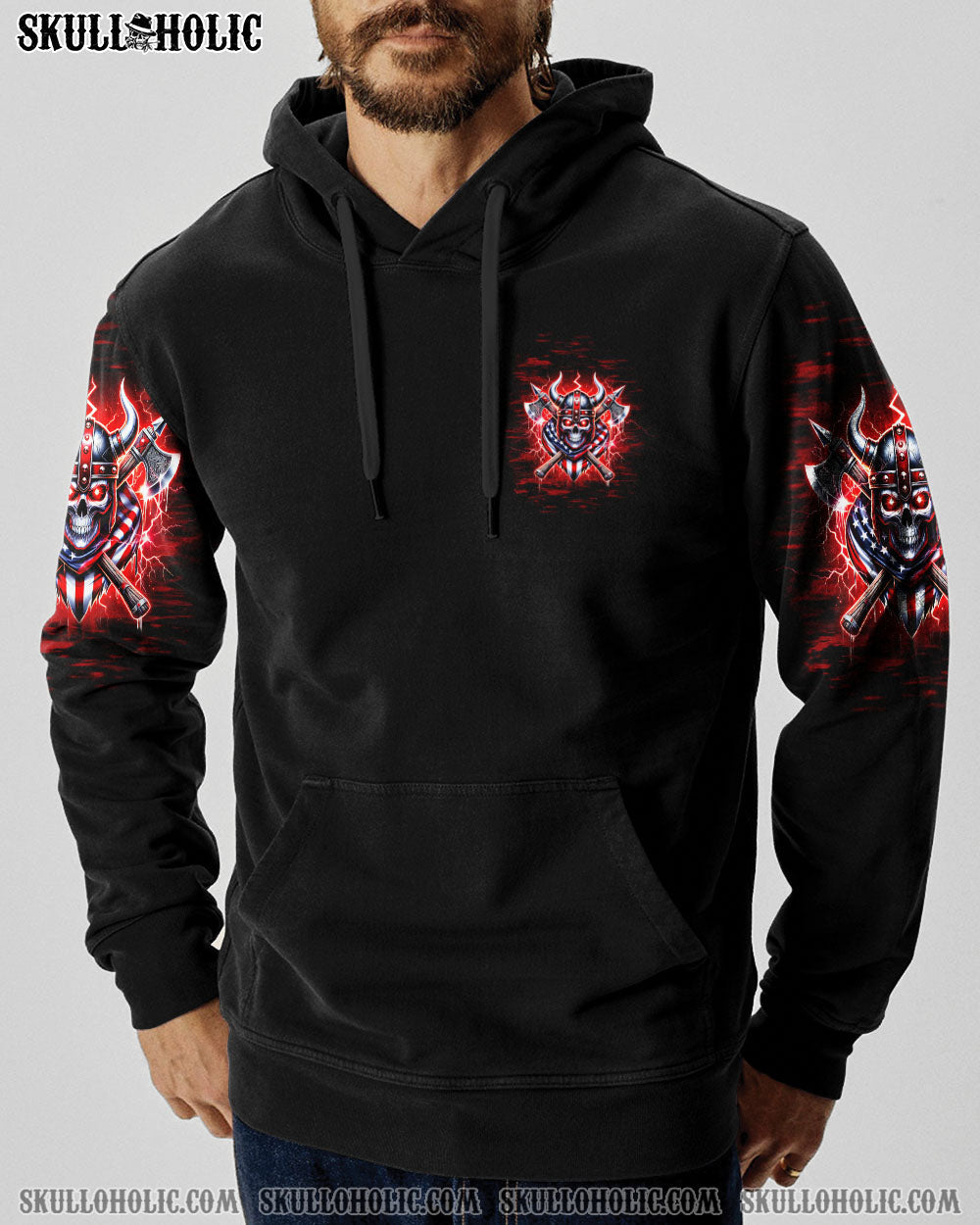 BLISSCORNERS VIKING BY BLOOD SKULL ALL OVER PRINT
