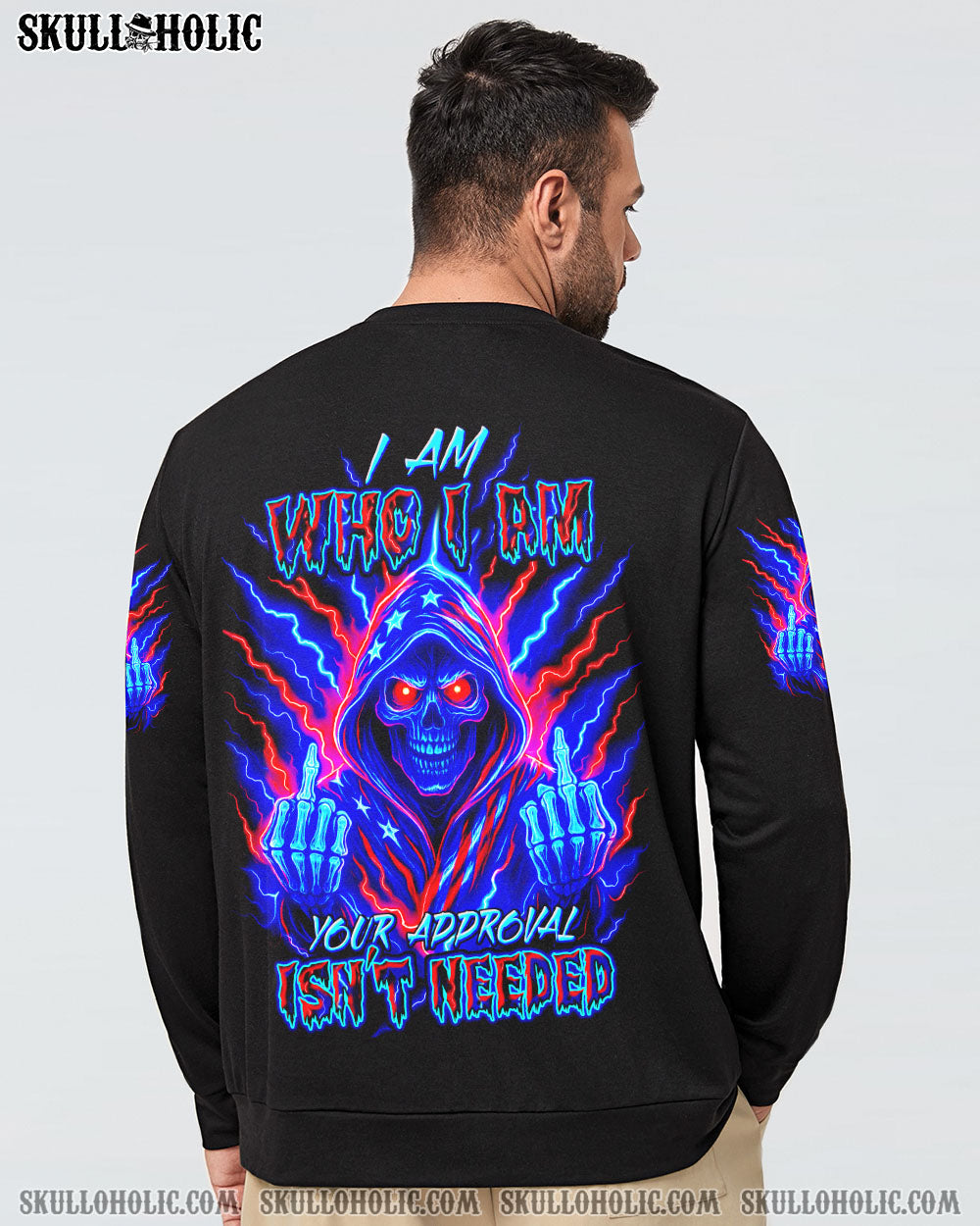 BLISSCORNERS I AM WHO I AM REAPER SKULL ALL OVER PRINT