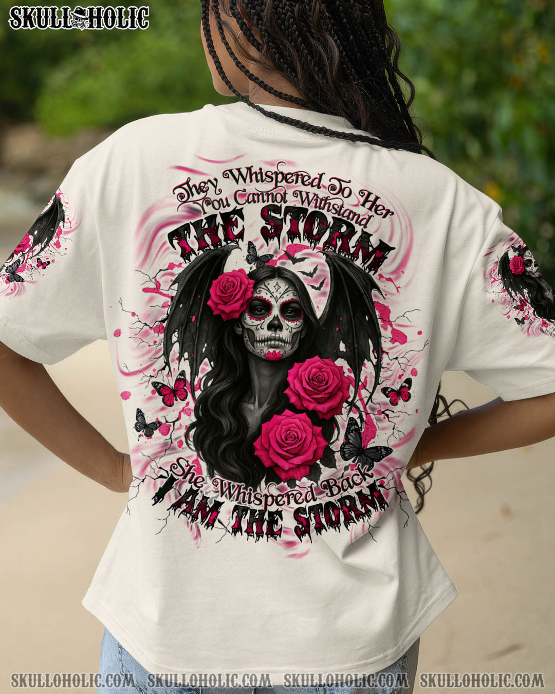 BLISSCORNERS I AM THE STORM SKULL LADY ALL OVER PRINT