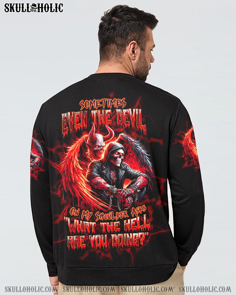 BLISSCORNERS SOMETIMES EVEN THE DEVIL ALL OVER PRINT