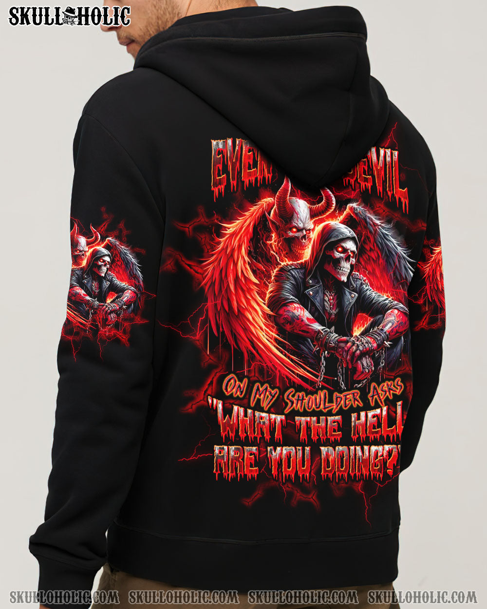 BLISSCORNERS SOMETIMES EVEN THE DEVIL ALL OVER PRINT